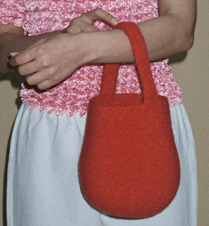 Wool Basket Bag by Cecilie Telle
