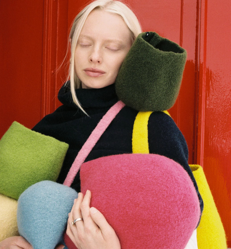 Wool Ball Bag by Cecilie Telle