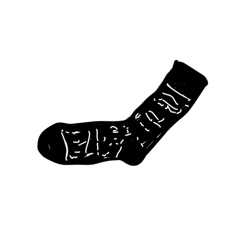 Wool Jacquard Socks - Purple.