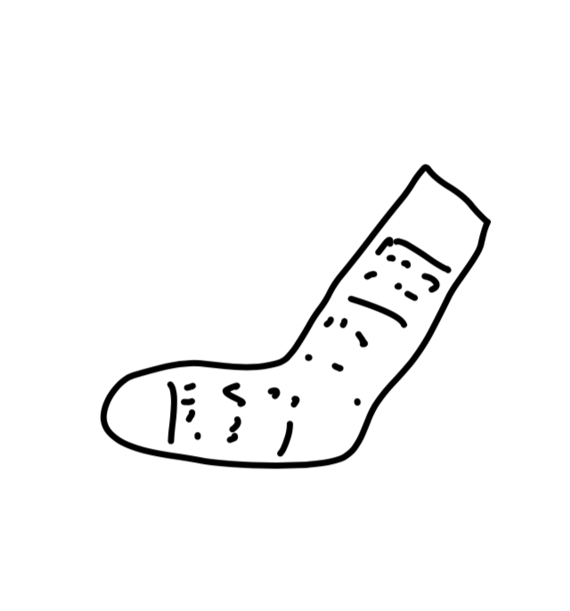Wool Jacquard Socks - Oatmeal.