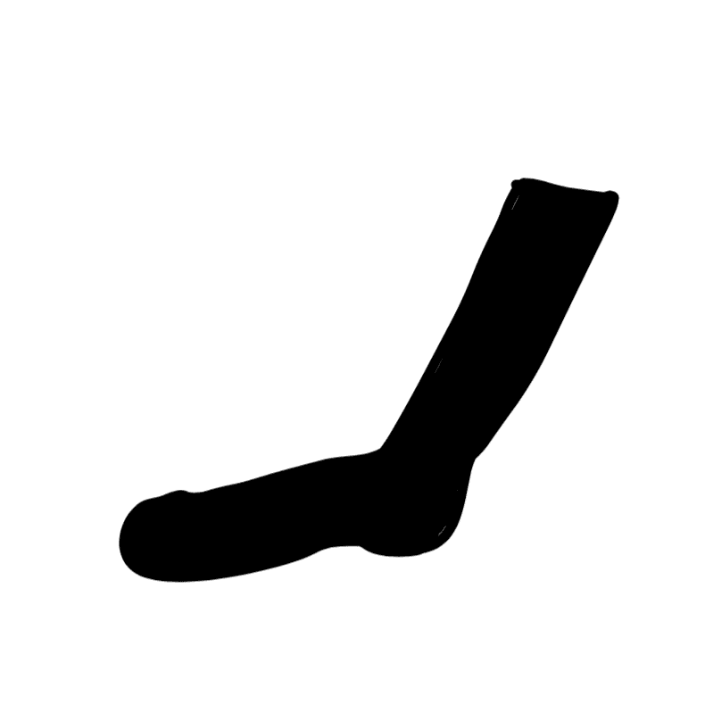 Cashmere Ribbed Socks Charcoal.