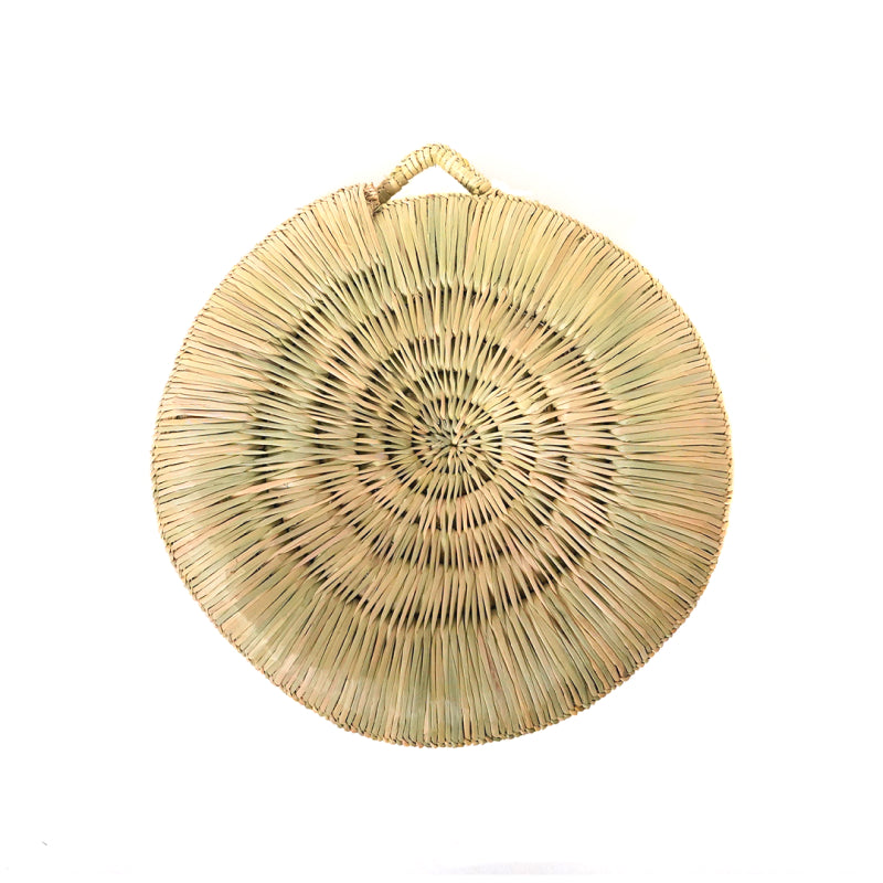 Straw Round Cushion.