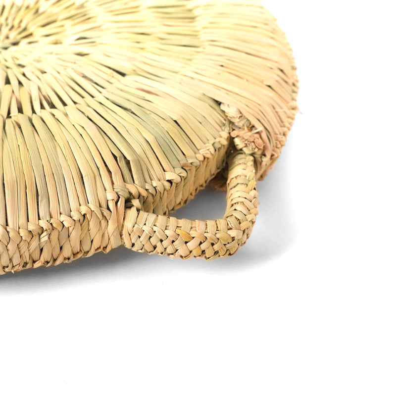 Straw Round Cushion.