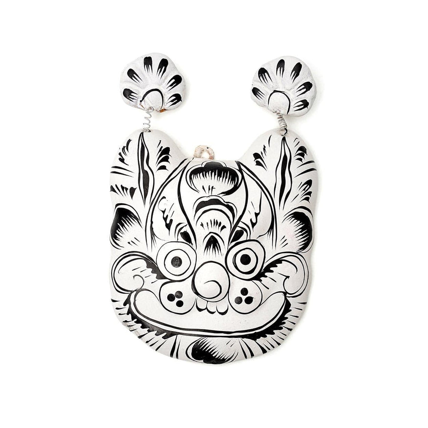 TIGER Face - Fengxiang Clay Sculpture Walldecor lines.