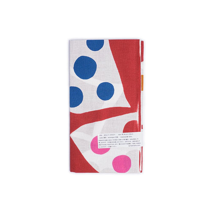 CANDY - Japanese Hand Towel Tenugui by Sanae Naito