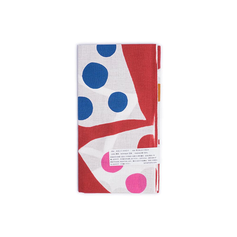 CANDY - Japanese Hand Towel Tenugui by Sanae Naito