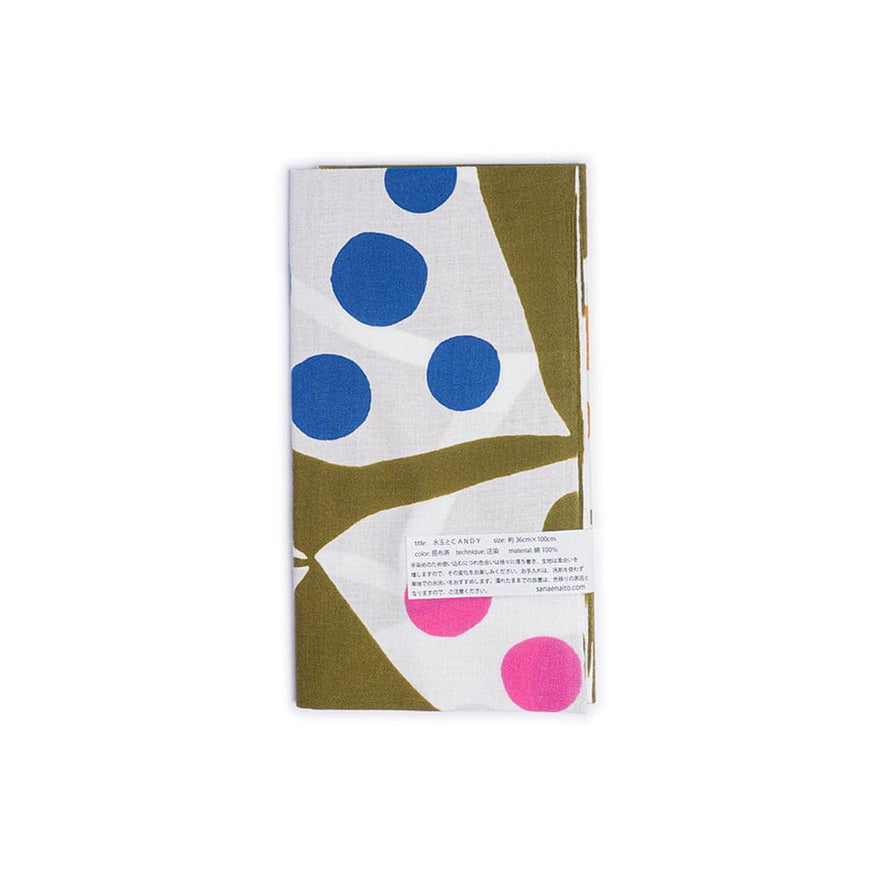 CANDY - Japanese Hand Towel Tenugui by Sanae Naito