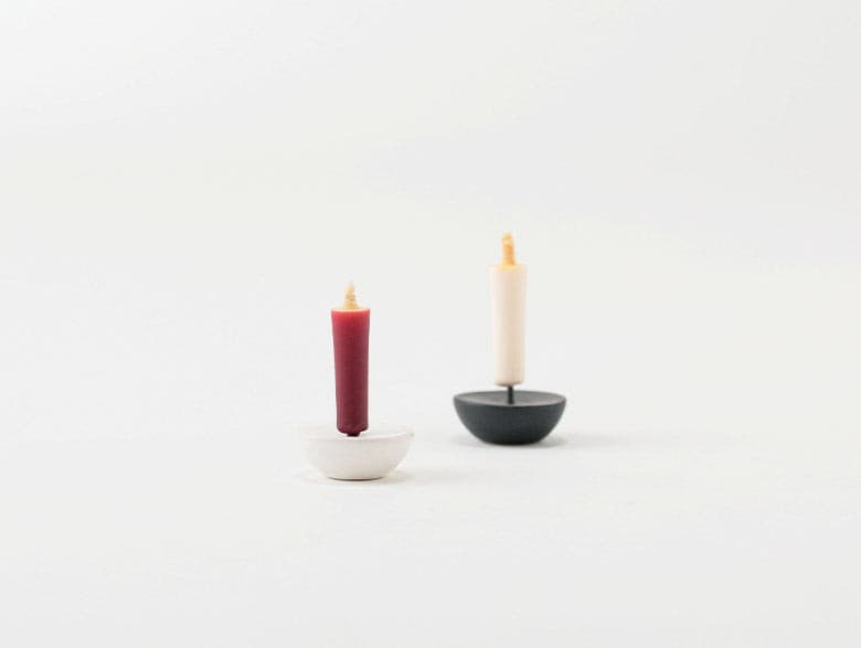 Mini Rice Wax Candles Earth Colours