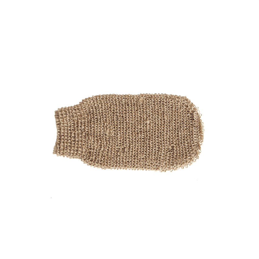 JUTE bath mitt.